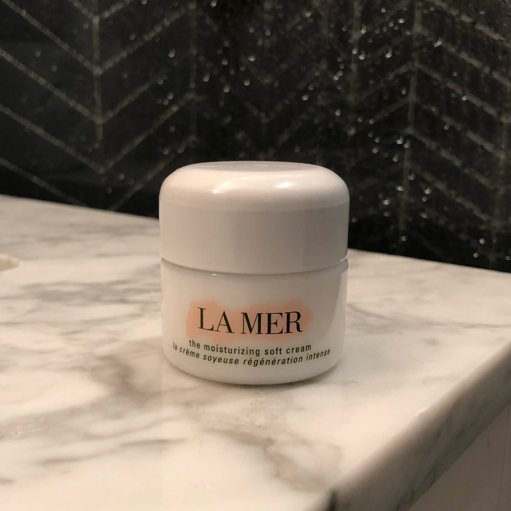 Empty La Mer Jar 0.5oz size - great for travel or staging!